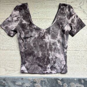 Lululemon Align T-Shirt in Diamond Dye Mink Bery Lunar Rock Shadow Grey